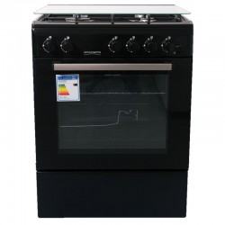 CUISINIÈRE À GAZ ARTHUR MARTIN 60CM 4 FEUX NOIR 