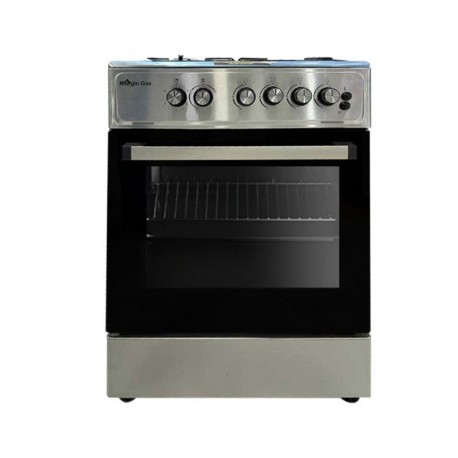 CUISINIÈRE MAGIC GAZ  4 FEUX 60CM - INOX